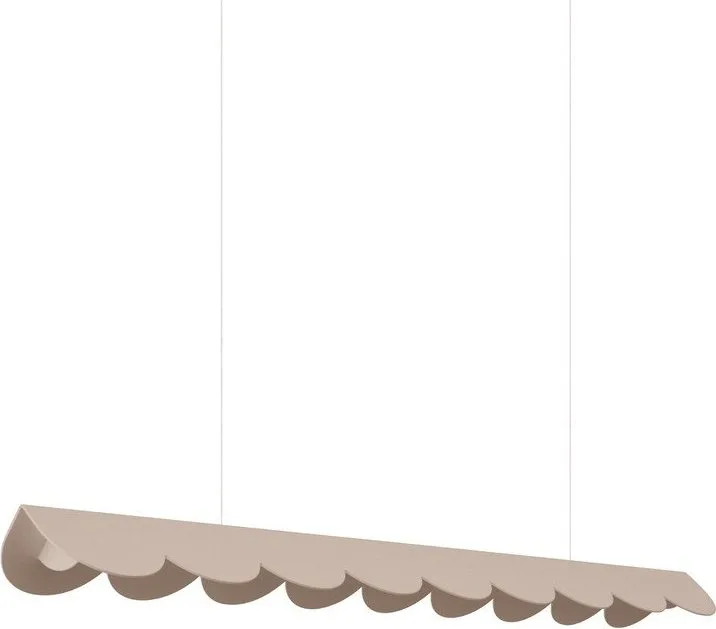 Taupe hliníkové LED závěsné svítidlo BISCUIT – Thoro