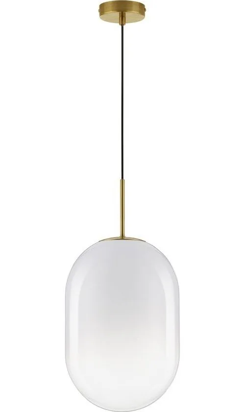 Bílé/ve zlaté barvě skleněné závěsné svítidlo ø 24 cm Chrysi – Nova Luce