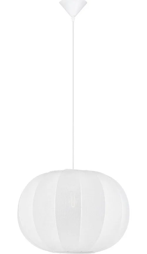 Matně bílé látkové závěsné svítidlo ø 50 cm Delina – Nova Luce