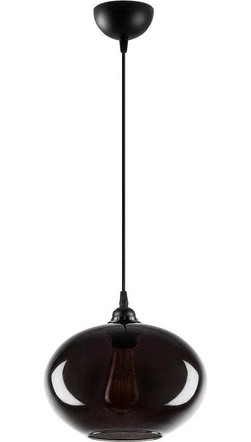 Závěsné svítidlo se skleněným stínidlem ø 27 cm Smoked – Opviq lights