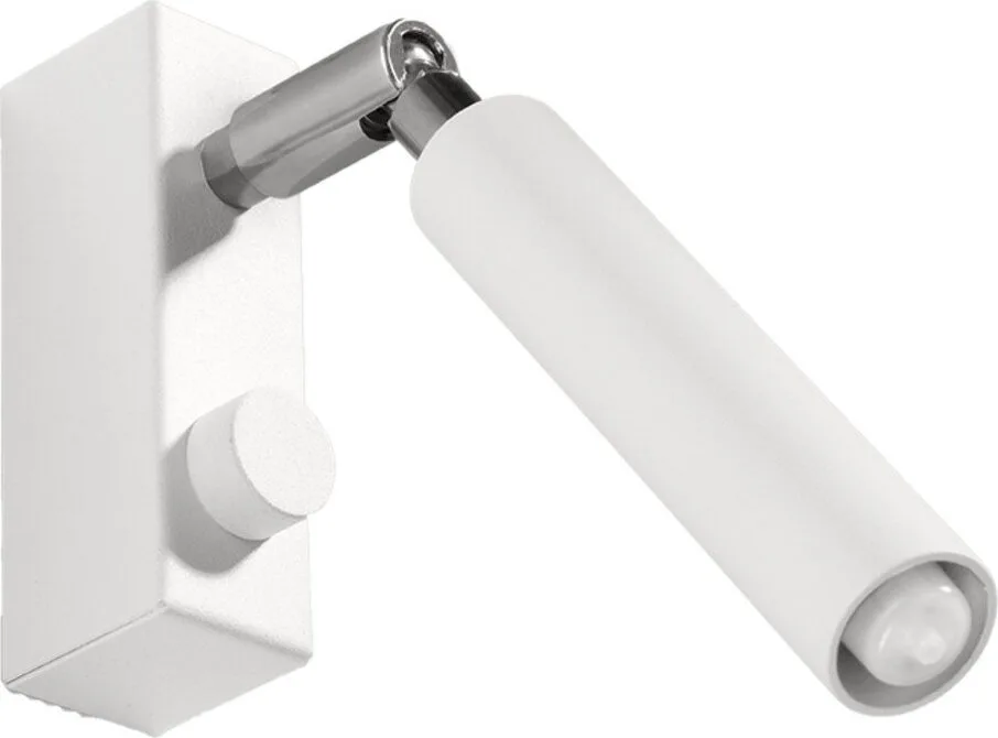 Bílé bodové svítidlo 10x3 cm Tiden – Sollux