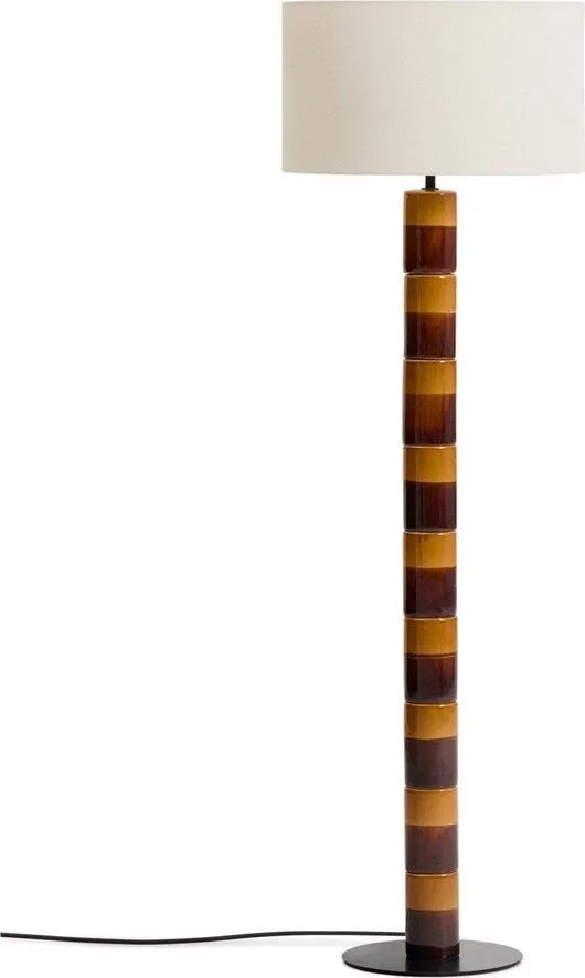 Stojací lampa s textilním stínidlem (výška 146 cm) Mavran – Kave Home