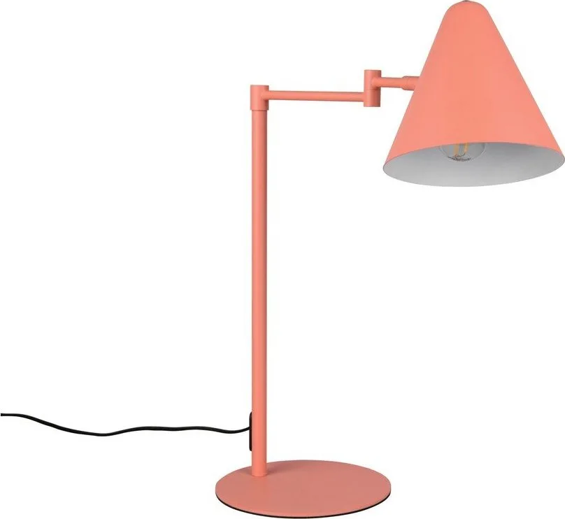 Oranžová stolní lampa s ohybatelnou konstrukcí (výška 50,5 cm) Cosima – Trio
