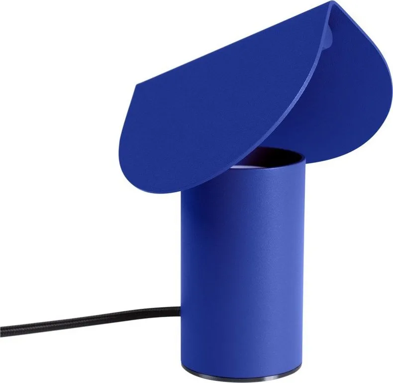 Tmavě modrá hliníková LED stolní lampa (výška 15 cm) BISCUIT – Thoro